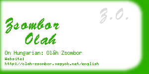 zsombor olah business card